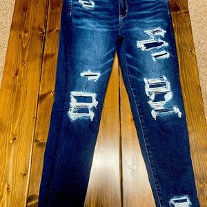 Size 10 Ae jeans never worn skinny high rise